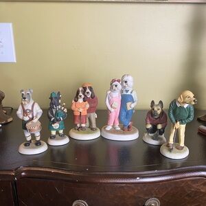 Lot of 5 Vintage Robert Harrop Designs Country Champions Dog Art Collection